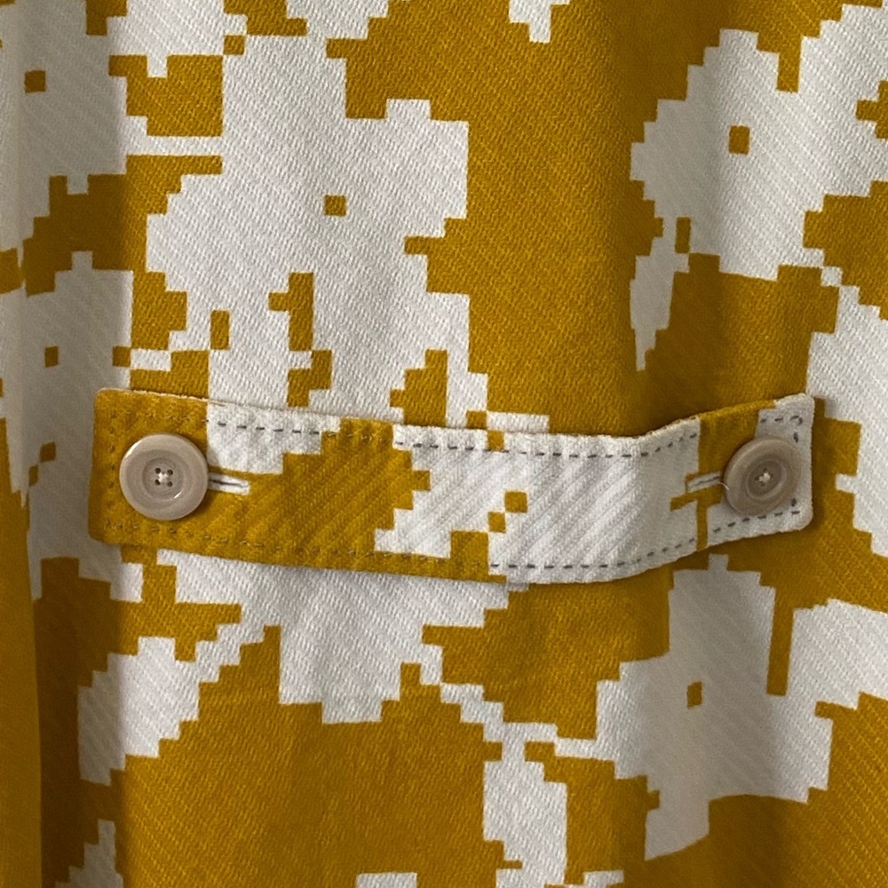 Y2K vintage Anthropologie Double-Breasted pixel Patterned Coat sz4 elevenses - Picture 3 of 8